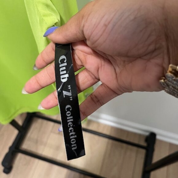 IC COLLECTION Lime Green Embellished Blouse - Picture 7 of 9